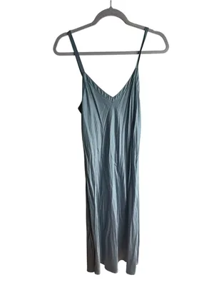 Lilysilk Long & Close Fitting Silk Nightgown Blue Haze XS thumbnail 3