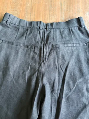 Abercrombie & fitch black linen pants thumbnail 7