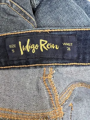 Indigo Rein Shorts Jean waist 26 size 5 thumbnail 5