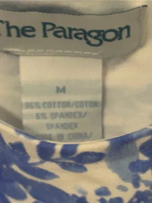 PARAGON White and Blue Floral Sleeveless Midi Dress thumbnail 4