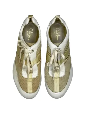 Cole Haan 𖦹 Chelsea Athleisure Patent Leather Sneakers 𖦹 White Gold 𖦹 7B 𖦹 thumbnail 11