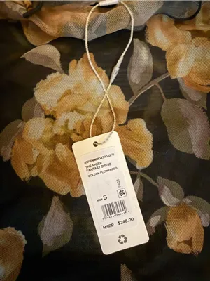 NWT Favorite Daughter Sheer Fantasy Maxi Dress Golden Flowerbed Small thumbnail 4