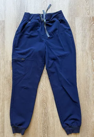 FIGS High-Waisted Zamora Pants Navy XS Petite thumbnail 1