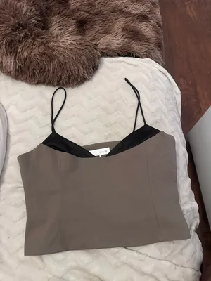ZARA Two toned layered going out top thumbnail 2