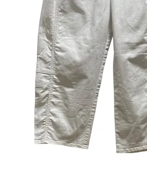 Pilcro Heritage Curve Mid-Rise Barrel Leg Jeans White Size 32T Anthropologie thumbnail 6