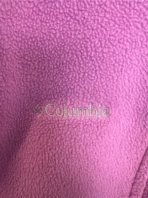 Columbia Jacket Purple Fleece Full Zip Light Weight Coat Size Large thumbnail 3
