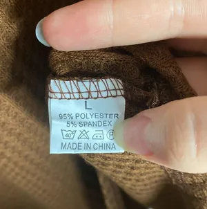 Tracies relaxed cut waffle knit thermal with contrast floral boho sleeves size L thumbnail 10