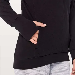 Lululemon Forever Warm Pullover Quilted Black Size 10 thumbnail 2