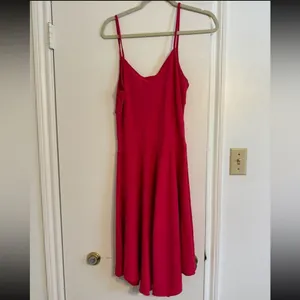 NWT See You Monday Hot Pink Cowl Neck Spaghetti Strap Dress Size XL thumbnail 3