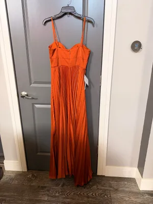 Azazie Rust Colored Dress thumbnail 3