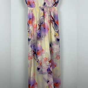 Show Me Your Mumu Watercolor Artsy Faux Wrap Sleeveless Kendall Maxi Dress‎ thumbnail 7