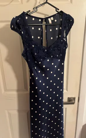 polka dot dress Blue Size M thumbnail 1