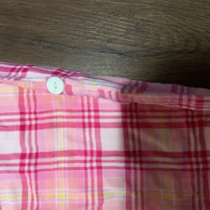 PINK VICTORIA SECRET PLAID PATCH Y2k logo adjustable pants fall casual rare thumbnail 8
