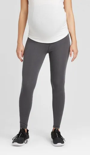 NWT Isabel Maternity By Ingrid & Isabel Active Maternity Leggings Gray XS thumbnail 1