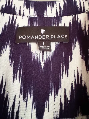 Tuckernuck Pomander Place Navy Ikat Kenzo Dress Size L thumbnail 11