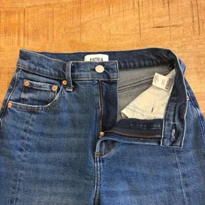 Pistola Eli Barrel Jeans 24 Augustus‎ Wash High Rise Arched Cropped Blue Denim thumbnail 8