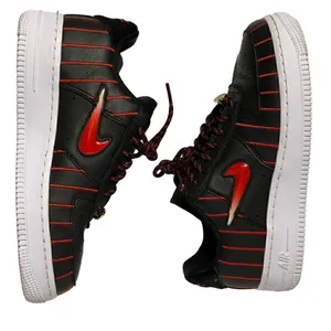 Nike Air Force 1 Jewel QS Chicago All-Star Pinstripes Black Red thumbnail 3