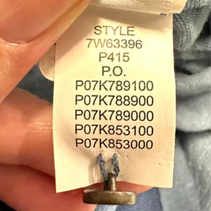 Lucky Brand | M | Linen Peasant Boho Pintuck Hidden Button Up Top Blouse Shirt thumbnail 10