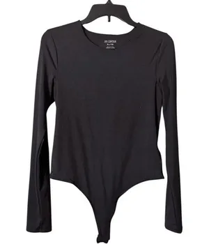 SWS Contour Black Long Sleeve Bodysuit Sz XL thumbnail 1
