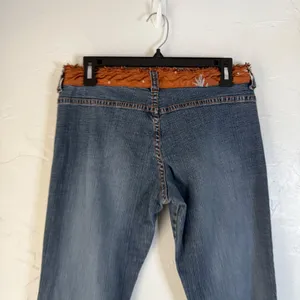 Tyte The Worlds Coolest Jeans Y2k Size 9‎ Blue Bootcut Distressed Flare Denim thumbnail 5