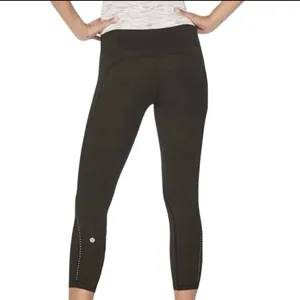 Lululemon Leggings Black Crop  thumbnail 3