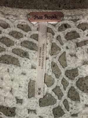 Free People Someday Crochet Sweater Size M thumbnail 12