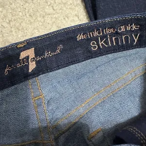 7 for‎ all mankind the mid rise ankle skinny jeans size 28 thumbnail 2