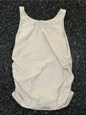 Women’s Gray Sleeveless Tank Top Large Maternity Shirt thumbnail 1