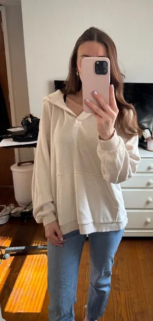 Aerie Fleece Sweatshirt thumbnail 1