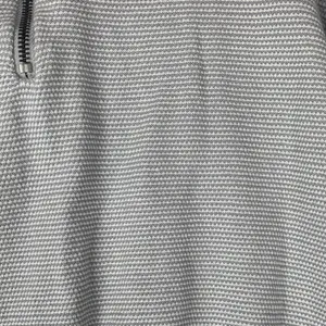 Varley x Barry's size xs gray knit pull over 1/4 zip Sweater waffle relaxed thumbnail 7