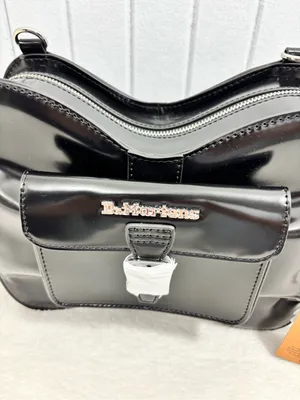 Dr. Martens Black Kiev VEGAN Bow Bag Crossbody Backpack 2-Way Purse thumbnail 4