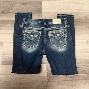 Miss Me Jeans Womens Curvy Ankle Skinny Distressed Flap Pockets Size 26 thumbnail 9