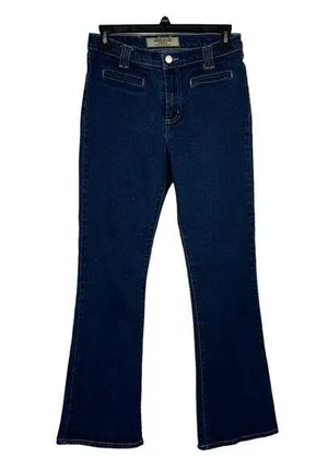 Paris Blues JRS SZ 9 Flare Jeans Mid-Rise Zip-Fly Rear Pockets Medium Wash Blue thumbnail 1