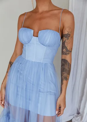 Selfie Leslie Blue Mini Dress thumbnail 1