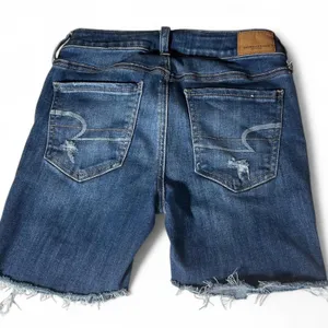 American Eagle Mid‎ Rise Distressed denim shorts with ripped details size 4 thumbnail 3