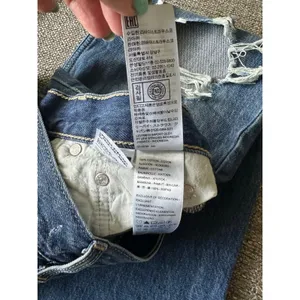 Levis Low Pro Straight Distressed Jeans Medium Wash Blue Denim W26 A0964-0006EUC thumbnail 4