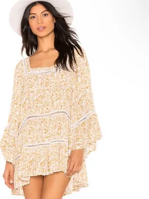 NWT Free People Talk About It Tunic Ivory Combo Extra Small thumbnail 3