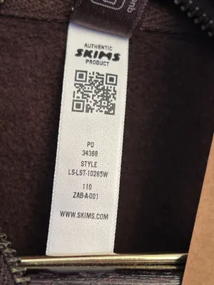 SKIMS Oversize Fleece Half Zip Pullover in Espresso small NWT thumbnail 7