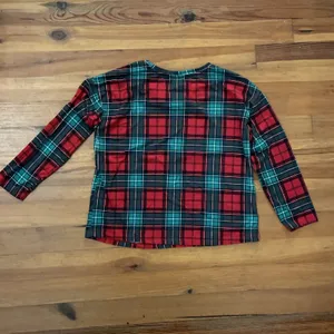 Joyspun Womens Red Plaid Cheers Christmas Pajama Set Jogger PJs Medium Holiday thumbnail 5