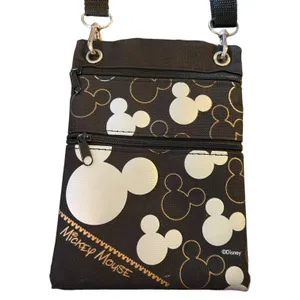 Disney Mickey Mouse Black Mini Crossbody Purse EUC thumbnail 2