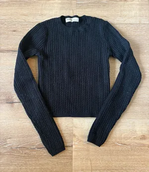 Pull & Bear Black Crewneck Knit Sweater thumbnail 1