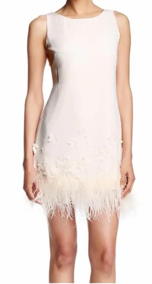 Jessica Simpson Feather Trim Dress thumbnail 1