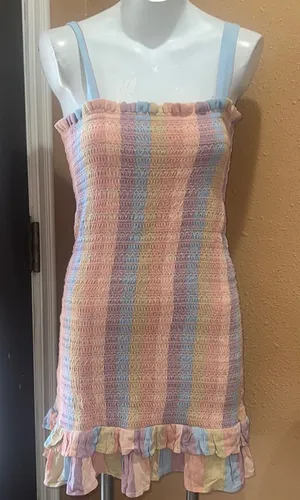 American Eagle striped colorful dress thumbnail 1