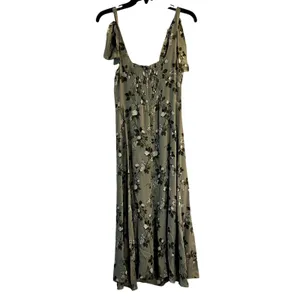 Reformation Twilight Midi Dress verde green floral size 2 thumbnail 4