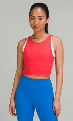 Lululemon Power Pivot Tank Top *Everlux - Carnation Red - 6 thumbnail 1