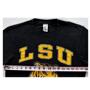 New Agenda LSU Tigers T-Shirt Womens Small Gray Heathered Graphic Tee NCAA S thumbnail 4