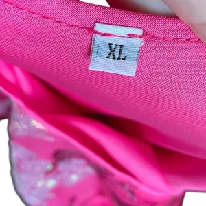 Pink Silver Sequin Embroidered Floral Preppy Barbie Glam Party Midi Dress thumbnail 8