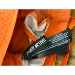 Victoria's Secret PINK Active Sports Bra Lightweight Lined Orange Butterfly thumbnail 3