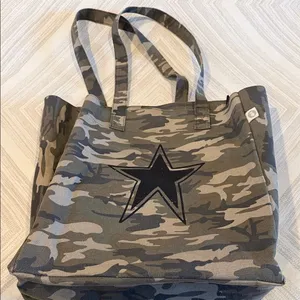 Koala Kanvas Camouflage Canvas Tote Bag – Black Glitter Star thumbnail 1