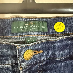 Lauren Ralph Lauren Dark Blue Straight Leg Jeans Size 14 with 31” inseam thumbnail 2